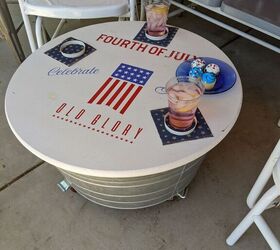make a patio coffee table party beverage tub