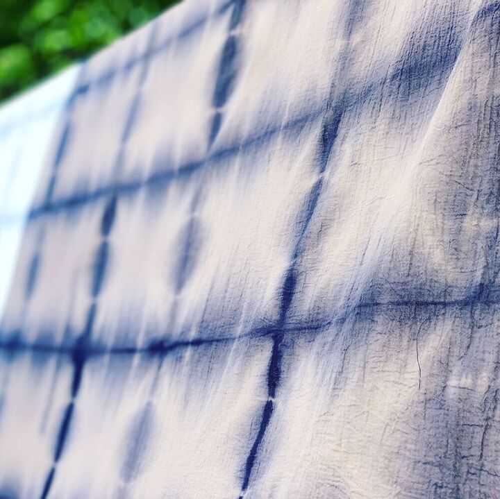 a twist on shibori denim bleaching