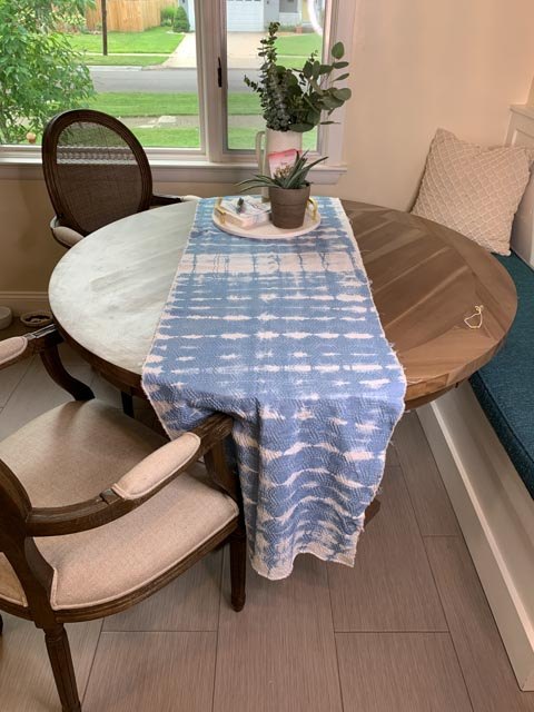 a twist on shibori denim bleaching