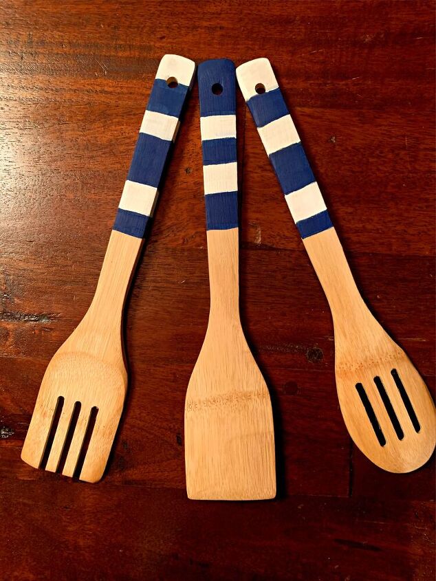 cucharas de madera pintadas