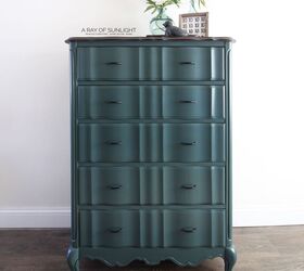 18 gorgeous ways to add tons of color to your old furniture, Old Vintage Dresser Turned Modern