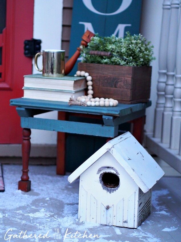 18 gorgeous ways to add tons of color to your old furniture, DIY Porch Stool Made From Scrap Wood