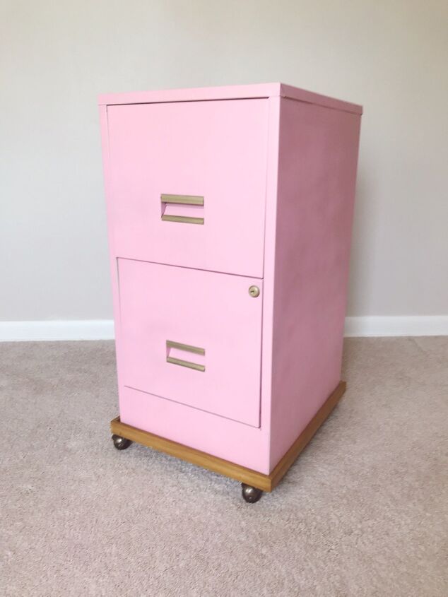 18 gorgeous ways to add tons of color to your old furniture, File Cabinet Upgrade