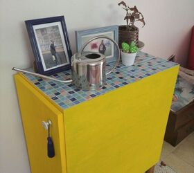 18 gorgeous ways to add tons of color to your old furniture, Cabinet Makeover When Everything s Closed