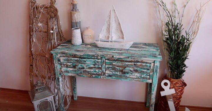 18 gorgeous ways to add tons of color to your old furniture, Reclaimed Wood Paint Technique