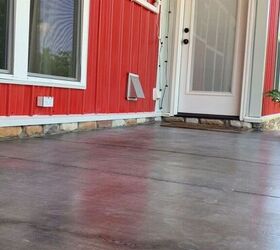 porch refresh acid stained concrete