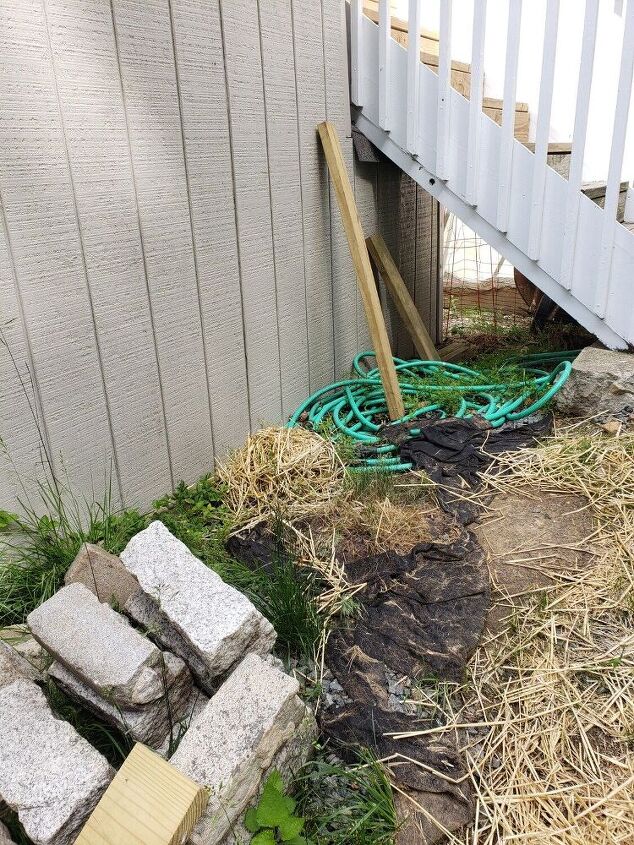 how i turned the space under my deck stairs into a deer proof garden