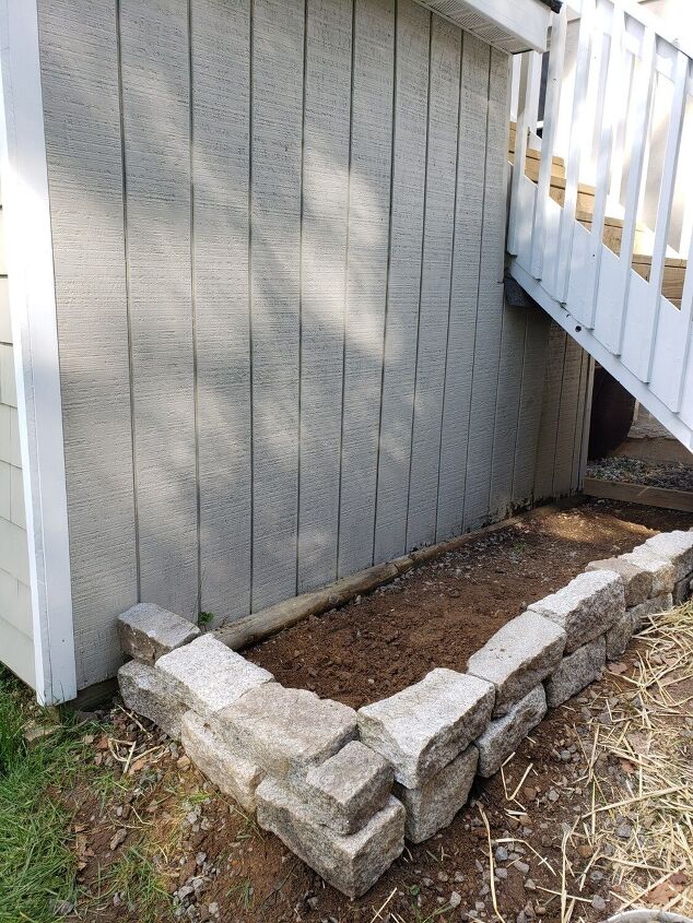 how i turned the space under my deck stairs into a deer proof garden