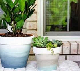 23 awesome indoor planter ideas that ll feed your plant addiction, DIY Painted Planter