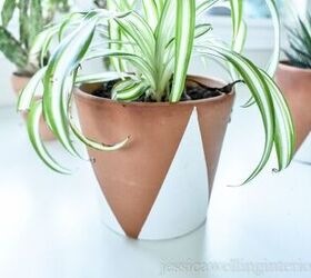 23 awesome indoor planter ideas that ll feed your plant addiction, Ten Minute Painted Terracotta Pots