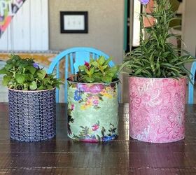 23 awesome indoor planter ideas that ll feed your plant addiction, Easy Fabric Planter Bins