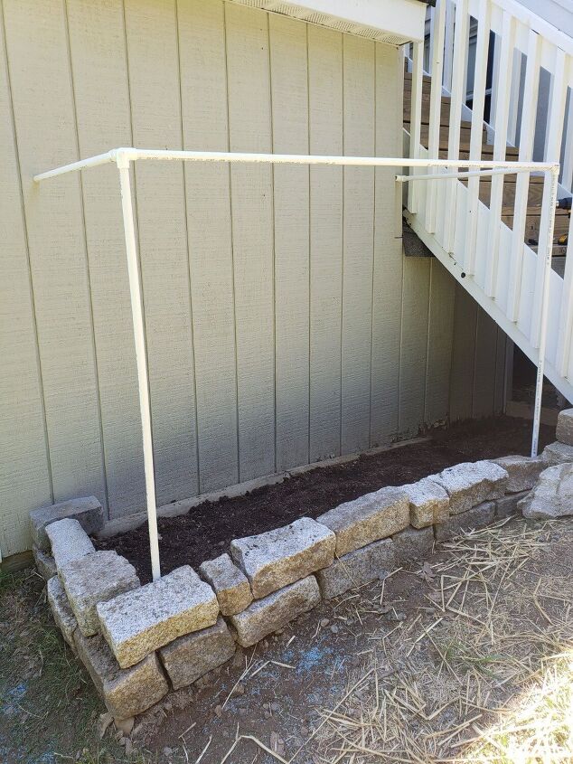 how i turned the space under my deck stairs into a deer proof garden