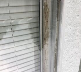 How do I repair peeling wallpaper between my mobile home windows?