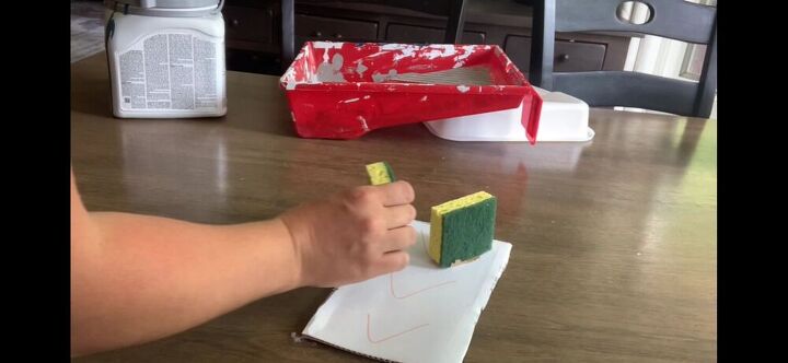 easy diy sponge paint wall