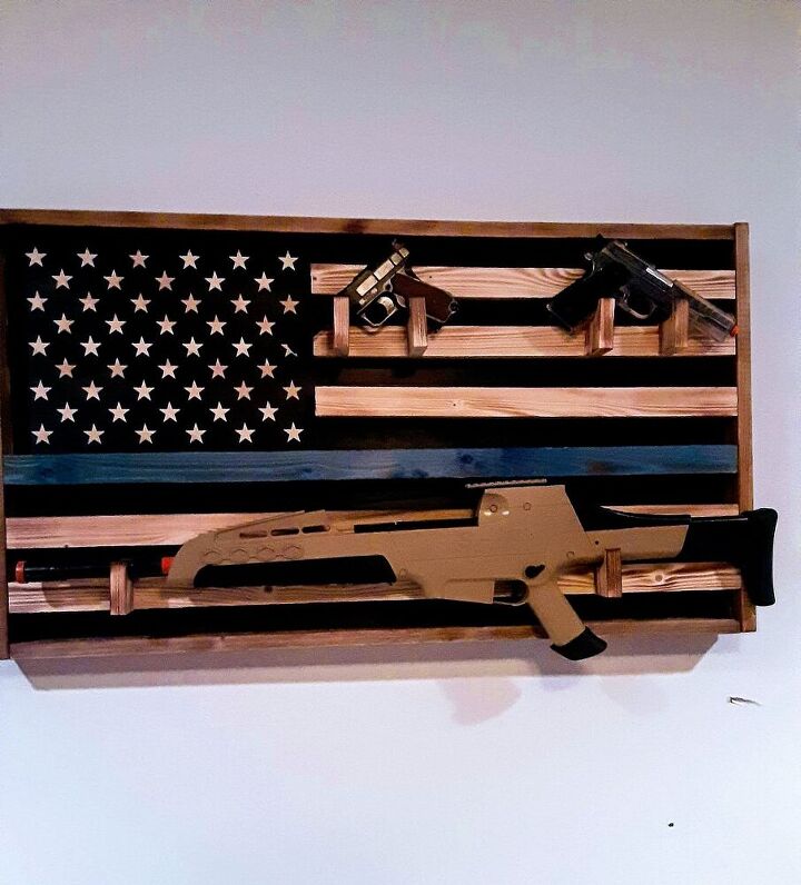 how to make a diy wooden american flag for your heroes, DIY wooden American flag