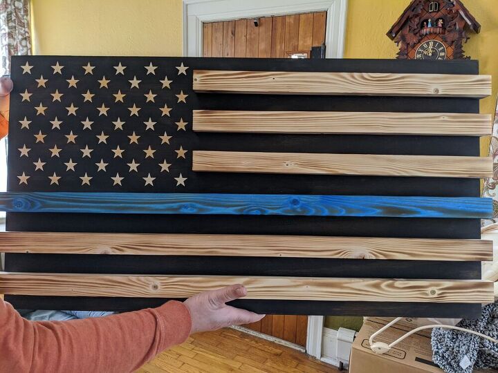 diy bandera americana de madera para tus hroes