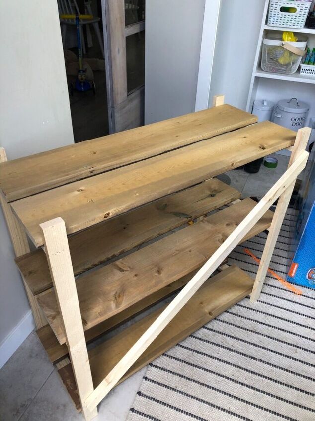 Diy Shoe Rack Table How to Make a DIY Shoe Rack | Hometalk