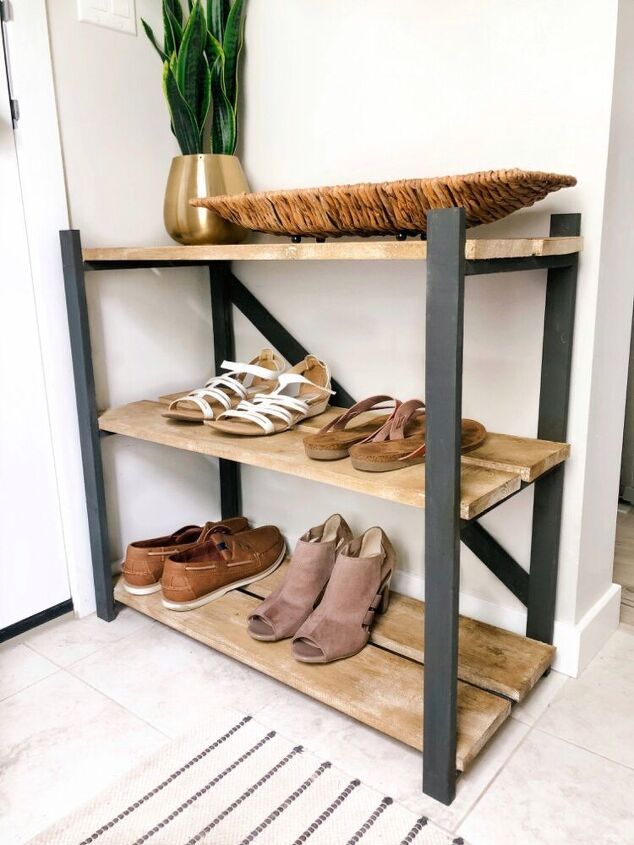 How to Make a DIY Shoe Rack | Hometalk