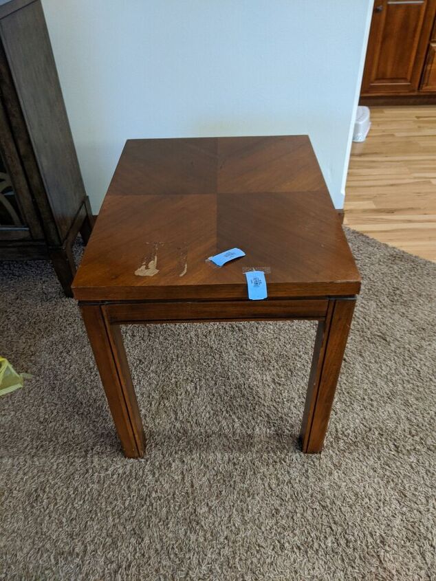 upcycling a 6 99 thrifted end table