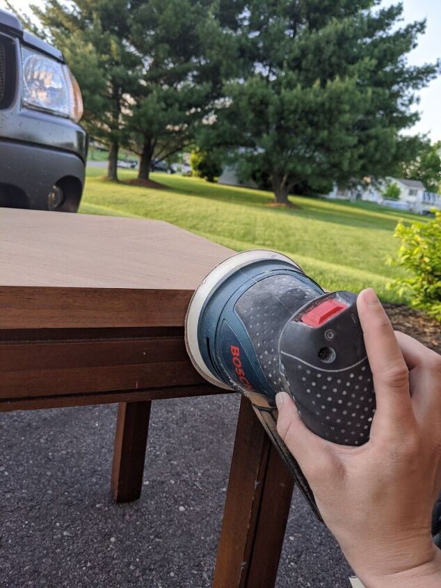 upcycling a 6 99 thrifted end table