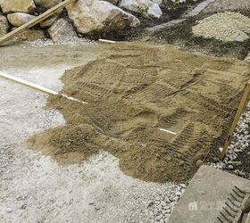 They spread sand around their patio for this summer-changing makeover