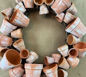 how to make a flower pot wreath
