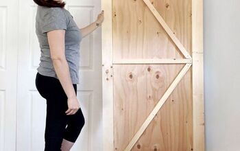 DIY Budget Friendly Barn Door Closet - Plywood