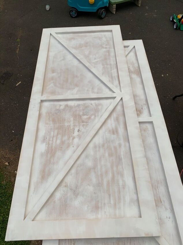 diy budget friendly barn door closet plywood