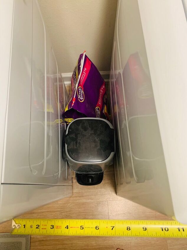 narrow storage table for laundry room
