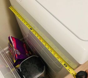 narrow storage table for laundry room
