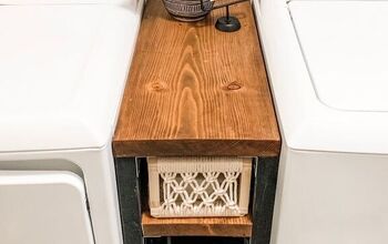 Narrow Storage Table for Laundry Room