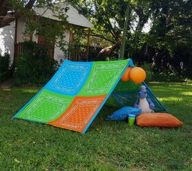 s 9 fun diys that ll keep the kids active during summer vacation, Make a collapsible tent