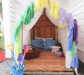 s 9 fun diys that ll keep the kids active during summer vacation, Build an outdoor playhouse out of pallets