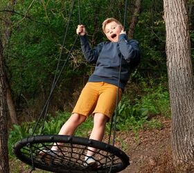 s 9 fun diys that ll keep the kids active during summer vacation, Hang a tree swing without a branch