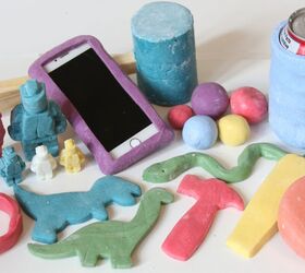s 9 fun diys that ll keep the kids active during summer vacation, Make rubber toys using silicone corn starch