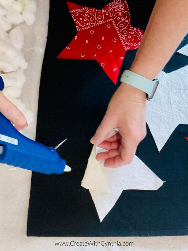 easy to make no sew patriotic pillow