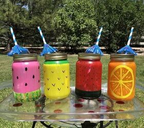 20 pretty things you can make with a glass jar this week, Fruit glasses