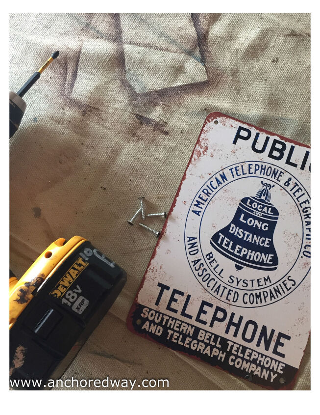 reforma de mesa de telefone vintage