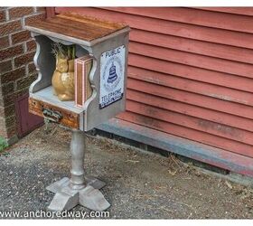 Vintage Phone Table Makeover