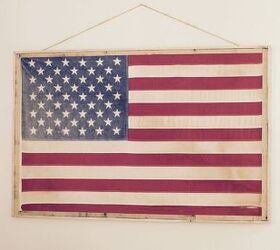 Marco de la bandera americana de madera de palet DIY
