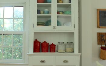How to Refinish & Paint a Farmhouse Kitchen Hutch