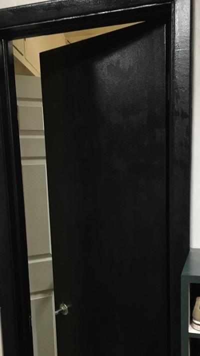 q how do i paint interior doors black