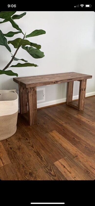 s 14 beautiful pieces of furniture you can make for 50 or much less, 15 Rustic Bench