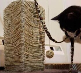 create a diy cat tree with upcycled items, Cheap Cat Treee
