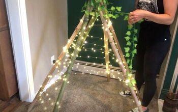 String Together a DIY Teepee Tent With Twinkle Lights