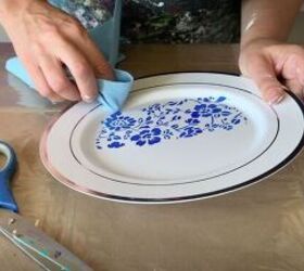 add some beauty to your fence with diy decorative plates, Clean It Up