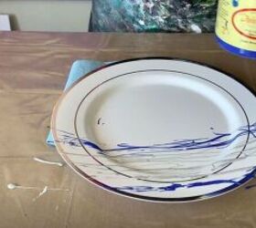 add some beauty to your fence with diy decorative plates, Flick On Paint