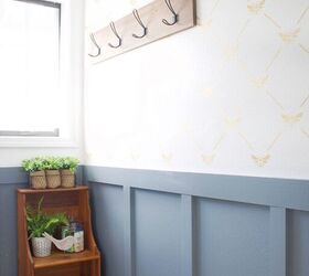 14 ways to fake the look of expensive wallpaper on a budget, Farmhouse Bathroom Transformation