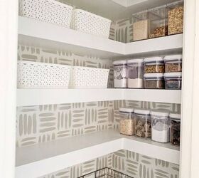 s 12 shocking makeovers that will make you want to empty your closets, Built in Floating Pantry Shelves