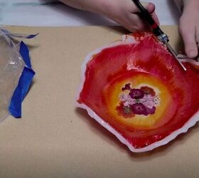 learn how to create a bowl made entirely of resin, Remove the Silicone